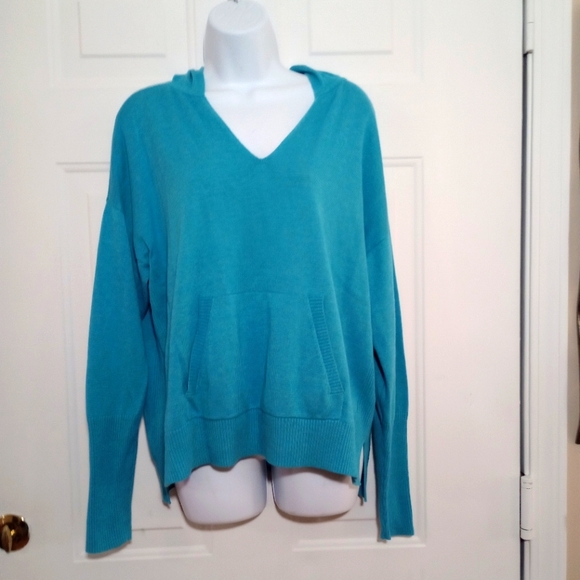Cabi Turquoise Blue Hop To Hoodie with Kangaroo Pocket. Size L. 🆕 - Picture 2 of 12